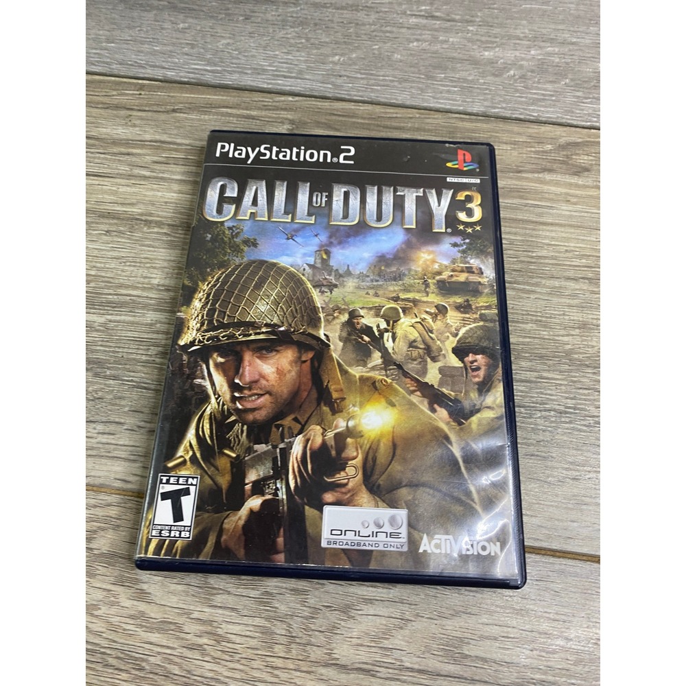 Call of Duty 3 Sony PlayStation 2 PS2 2006 Activision Treyarch WWII Shooter NTSC